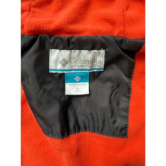 Boys Gray/Orange Columbia Rain-Zilla Rain Jacket Size M - Picture 3 of 3